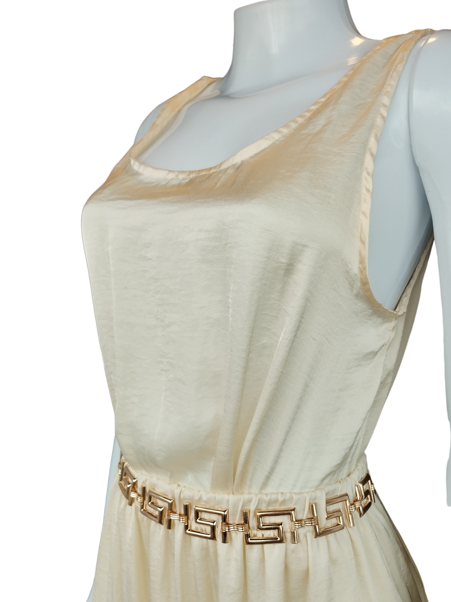 Vestido Longo Champanhe Bege tamanho G