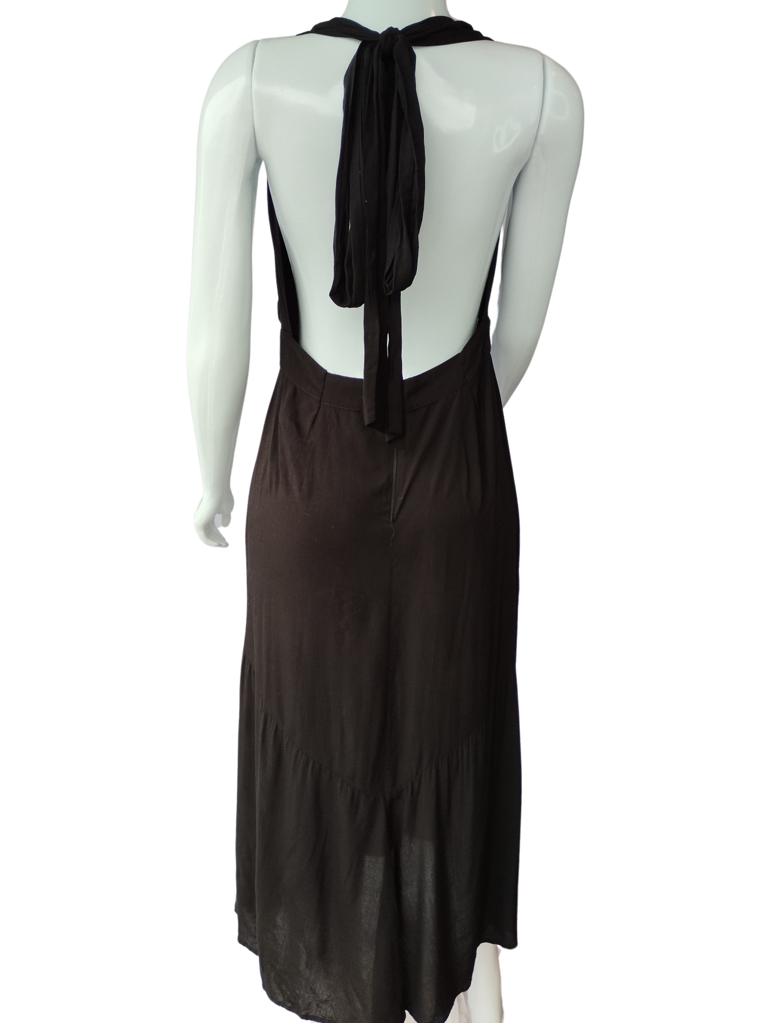 Vestido Frente Única Botões Preto tamanho M