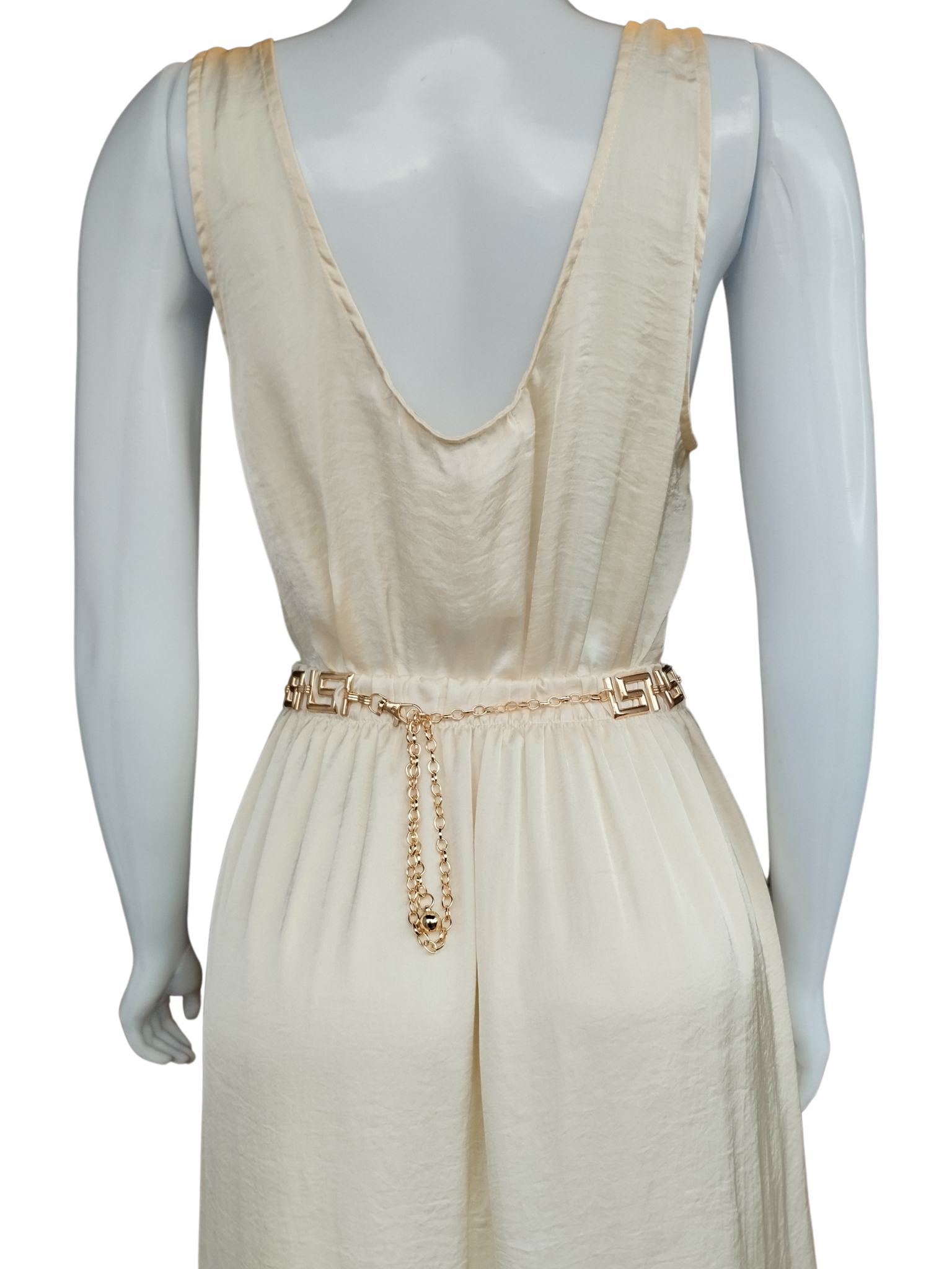 Vestido Longo Champanhe Bege tamanho G