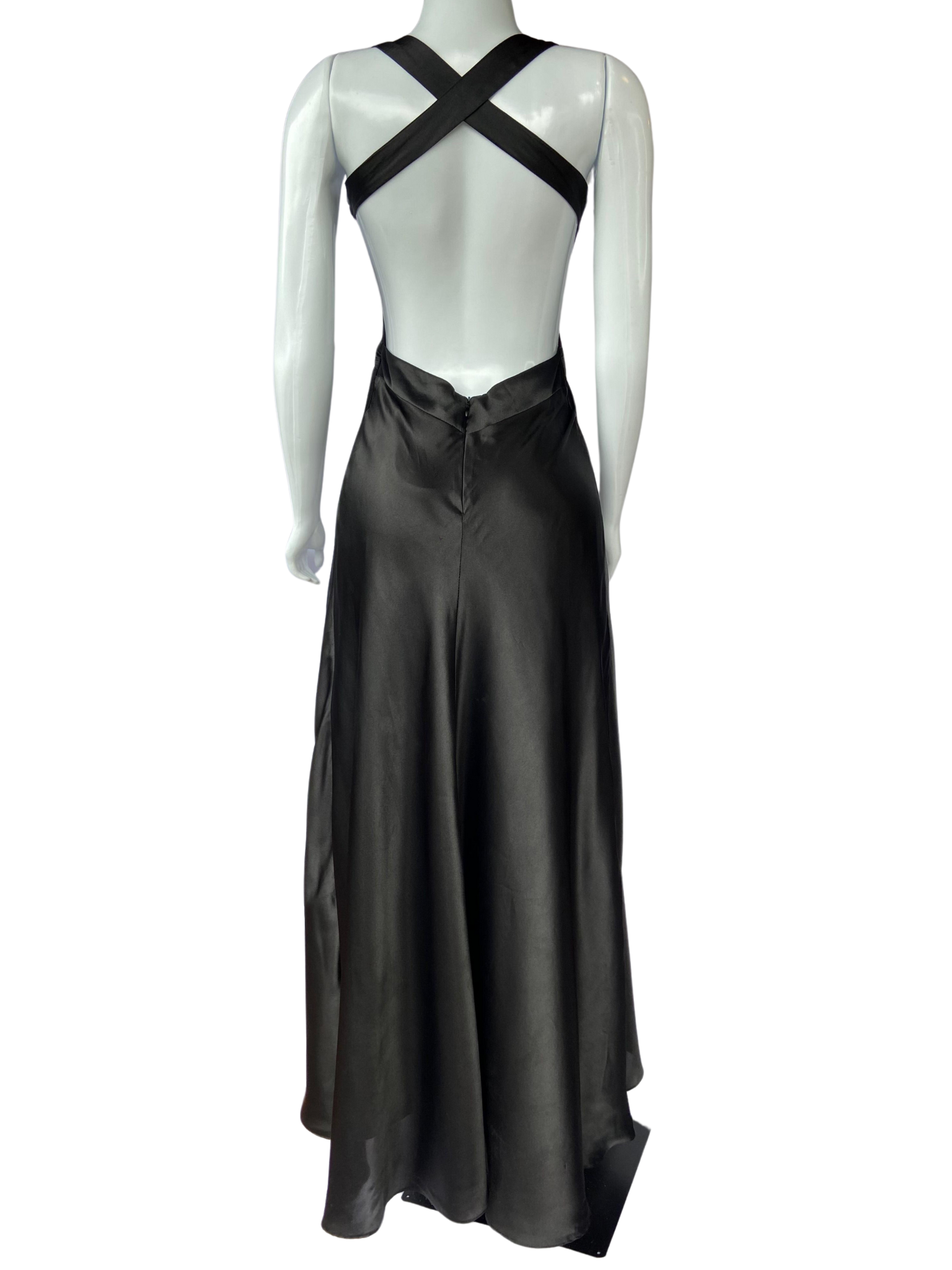 Vestido Festa Frente Única Preto tamanho M