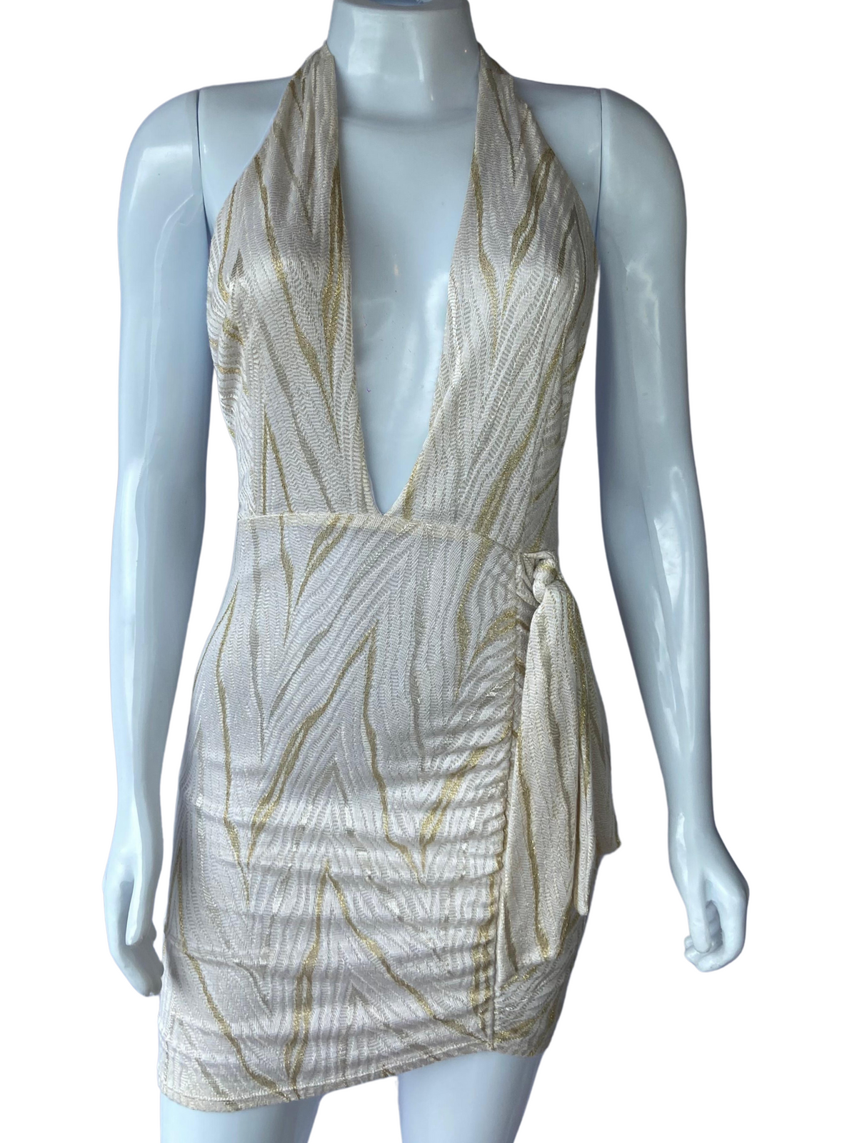 Vestido Tubinho Det Dourado tamanho M