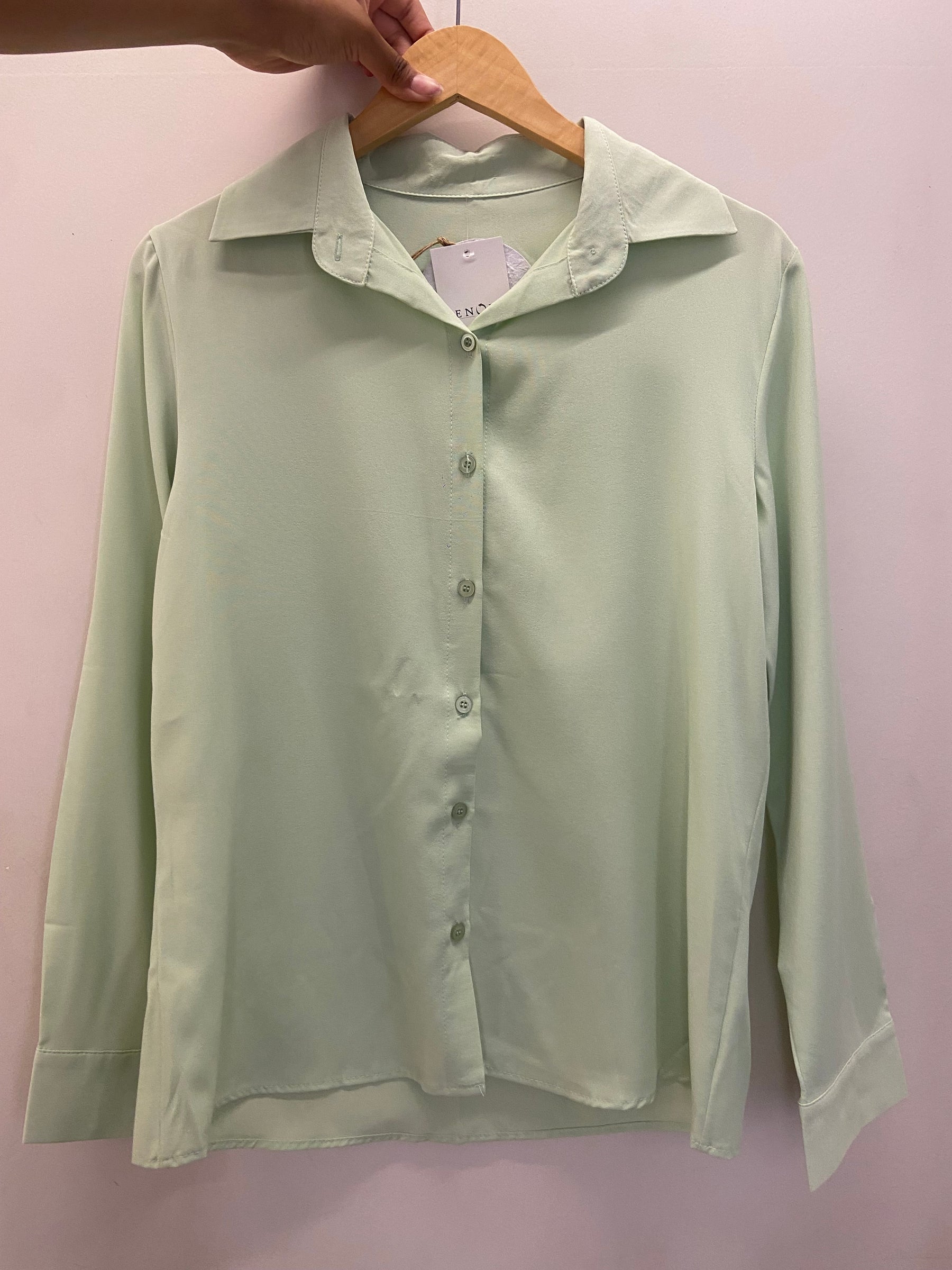 Camisa Arpoador Verde Menta Tamanho M