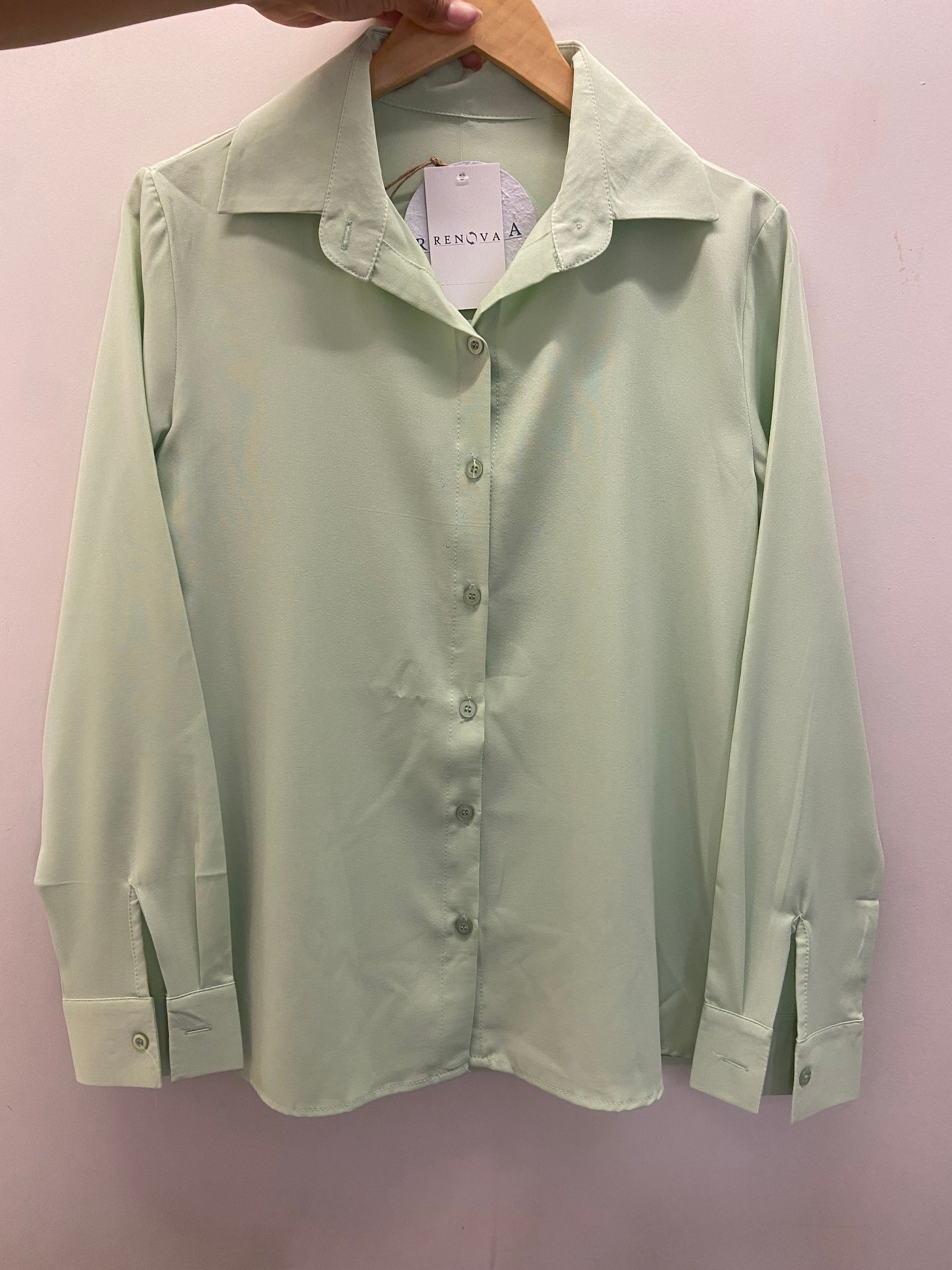 Camisa Arpoador Verde Menta Tamanho M