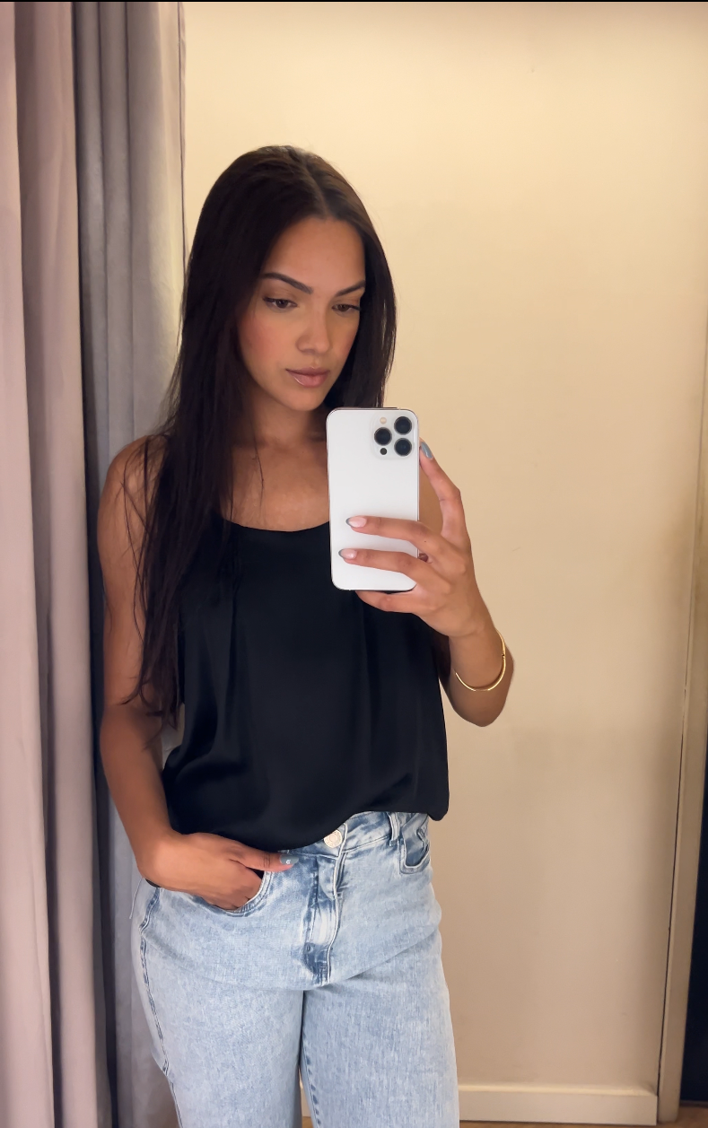 Blusa Dudalina Preto Tamanho P