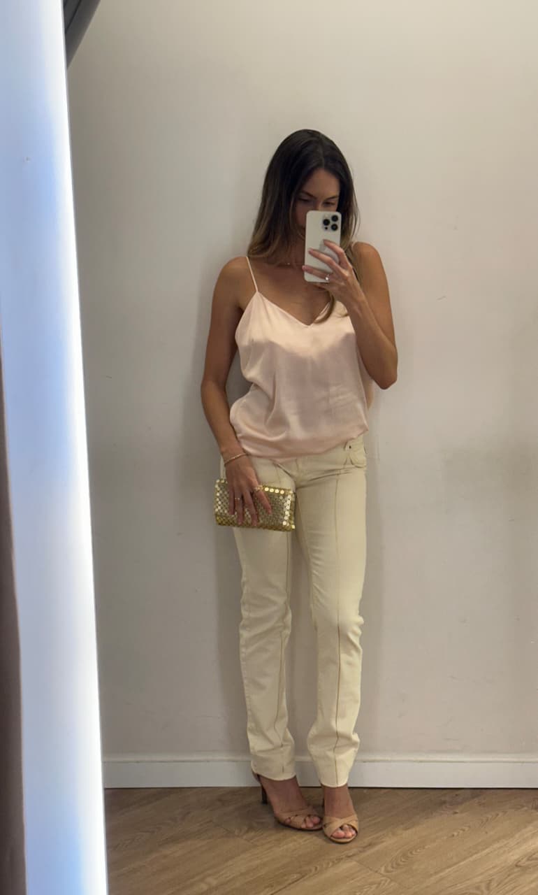 Blusa Botswana Cetim Rose Tam M