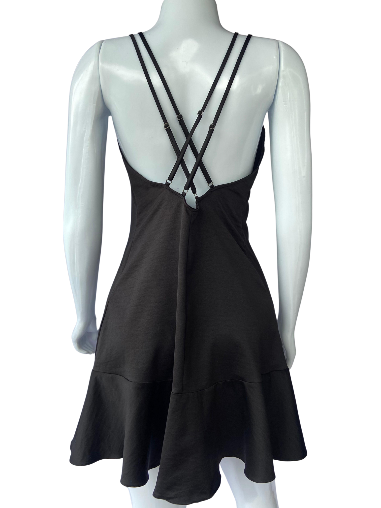 Vestido Pedraria Busto Preto tamanho M