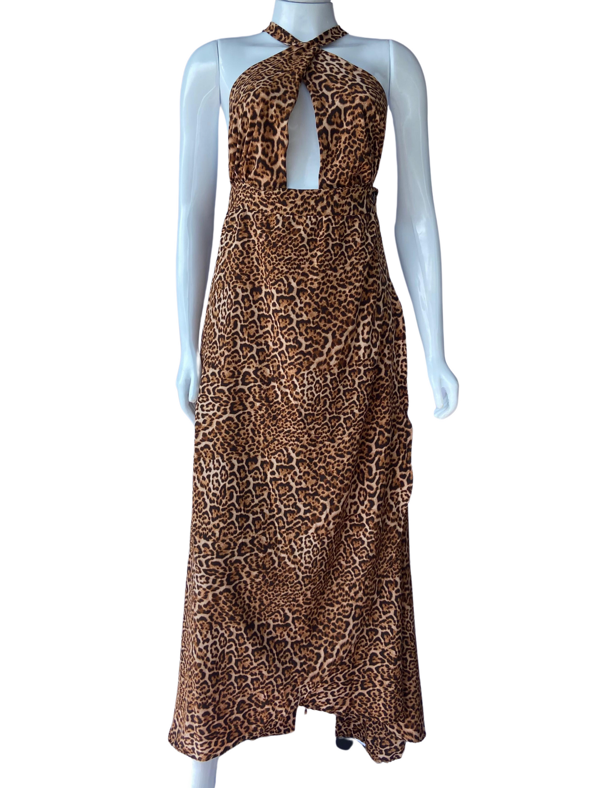 Vestido Afghan Longo Onça tamanho G