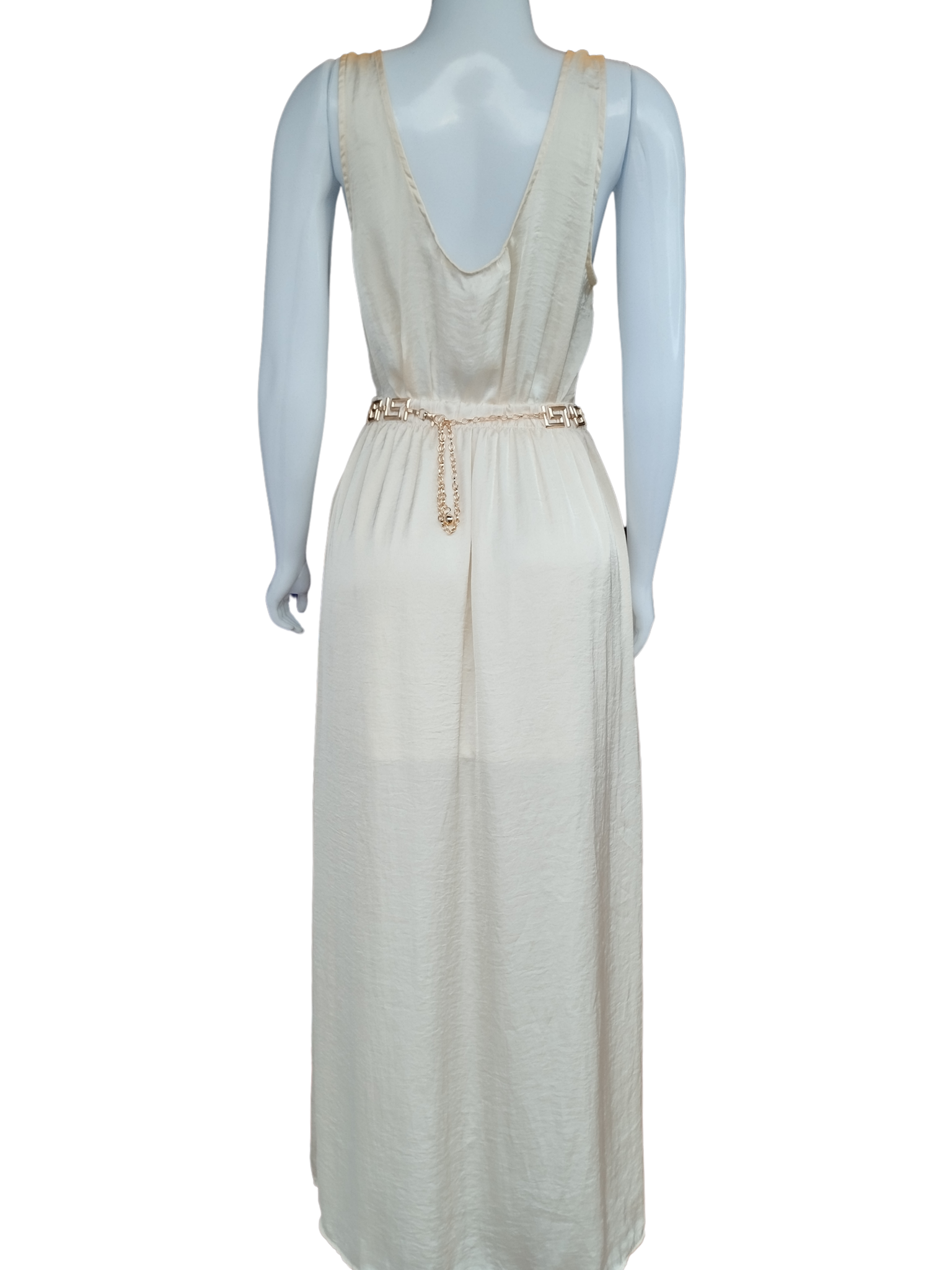 Vestido Longo Champanhe Bege tamanho G