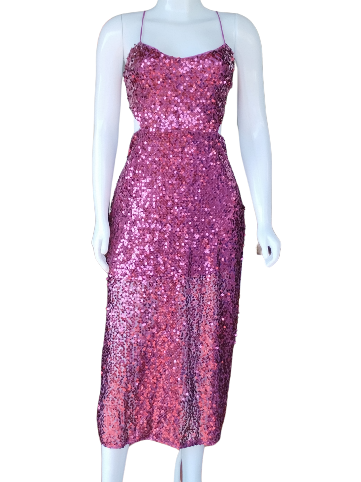 Vestido Colcci Paete Rosa tamanho M