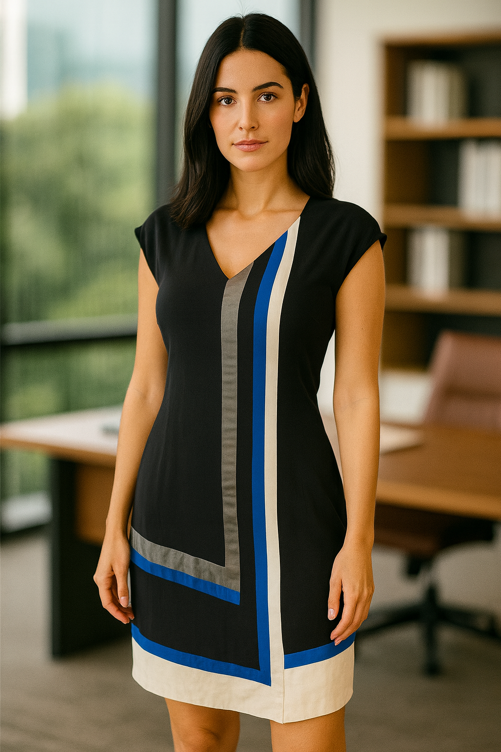 Vestido Fenda Lateral Rang & Bone Preto tamanho M