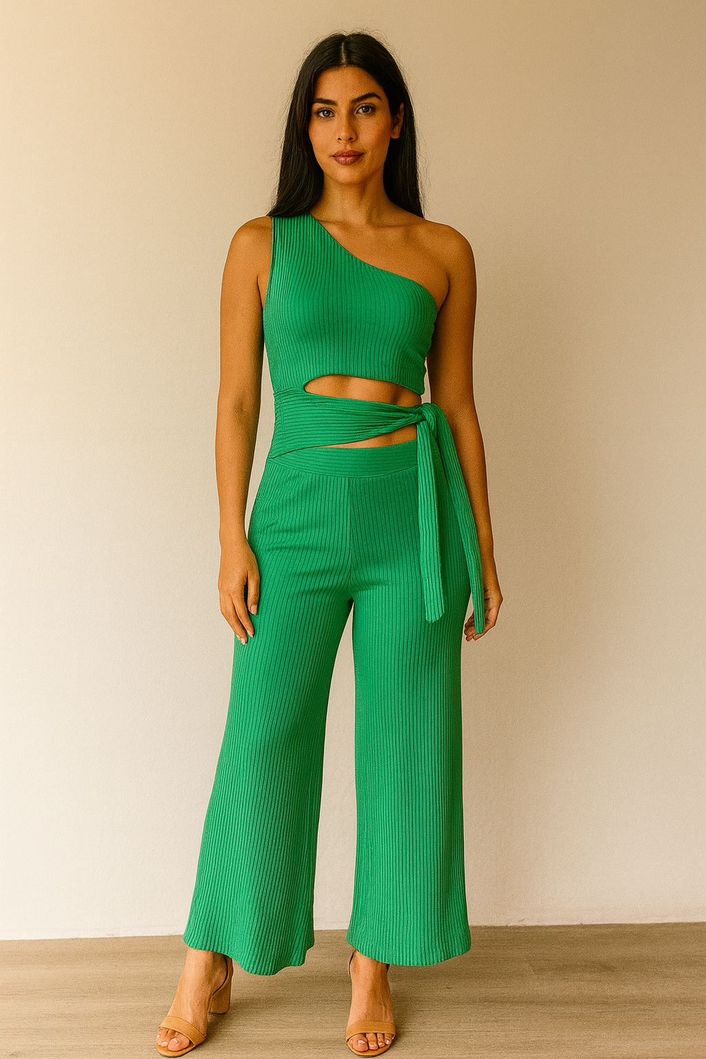 Macacão Farm Ribana Pantalona Verde tamanho P