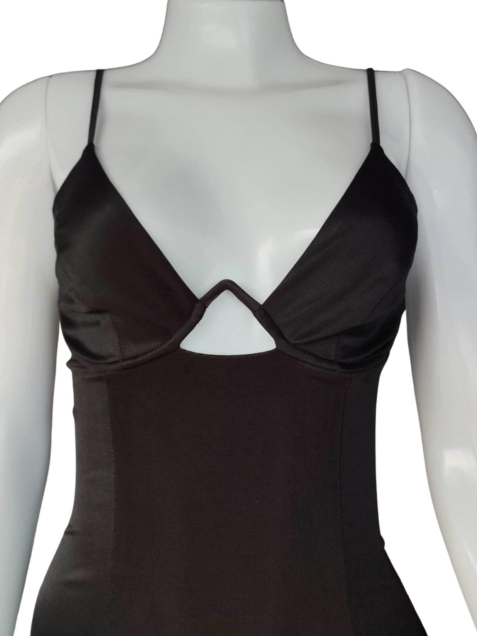 Macaquinho Agatha Arame Busto Preto tamanho PP