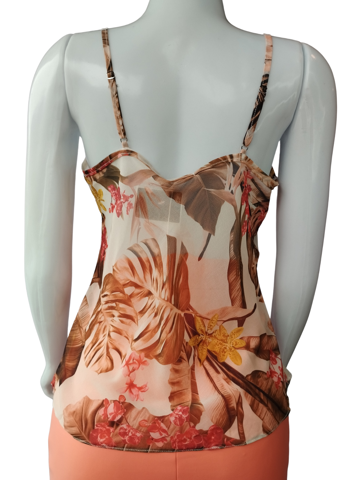 Blusa Ágatha Floral Marrom tamanho 38