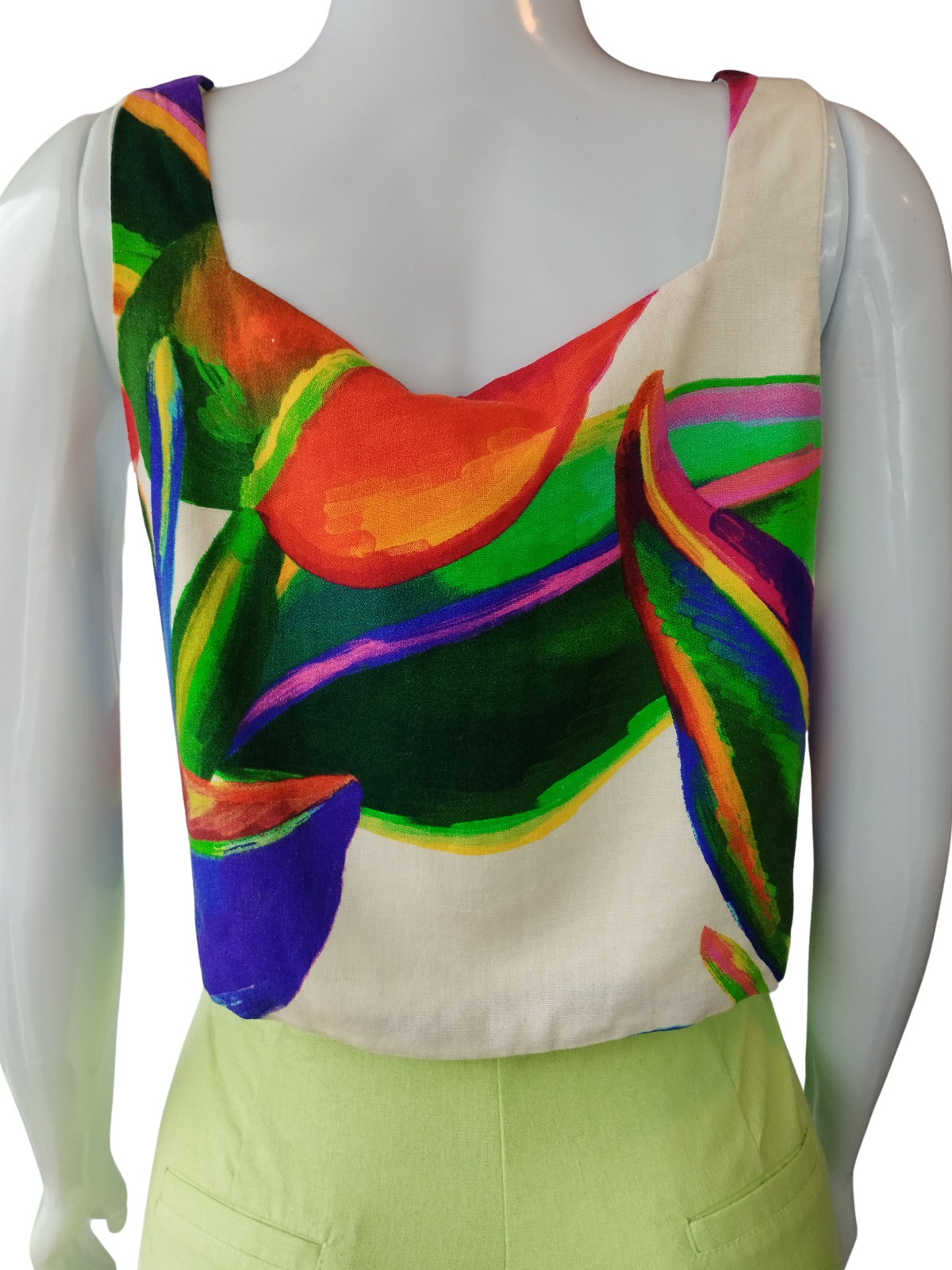 Blusa Farm Pintura Folhas Tamanho G