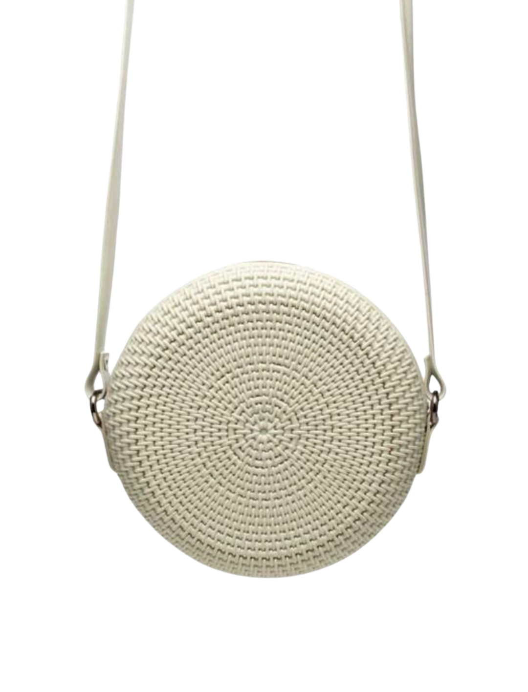 Bolsa Tiracolo Redonda de Zíper Areia