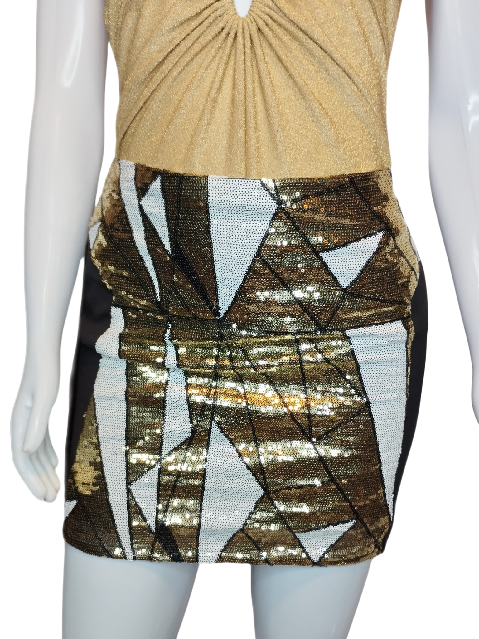 Saia Botswana Brilho Assimétrico tamanho P