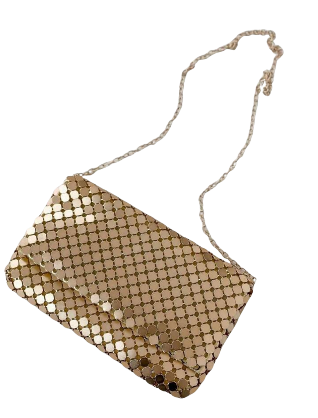 Bolsa Festa Lantejoulas Dourado