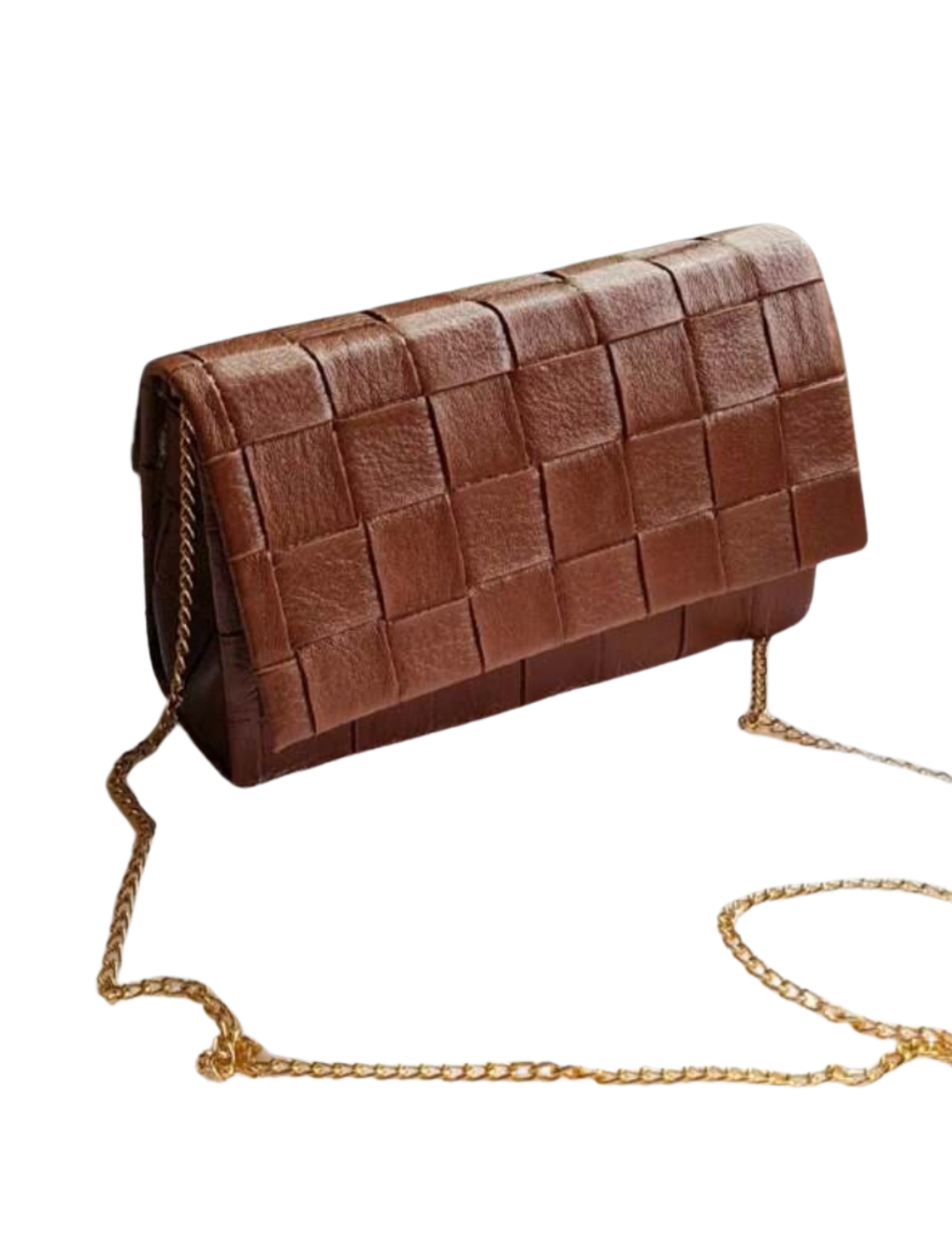 Bolsa Bottega Trançada 3D Marrom