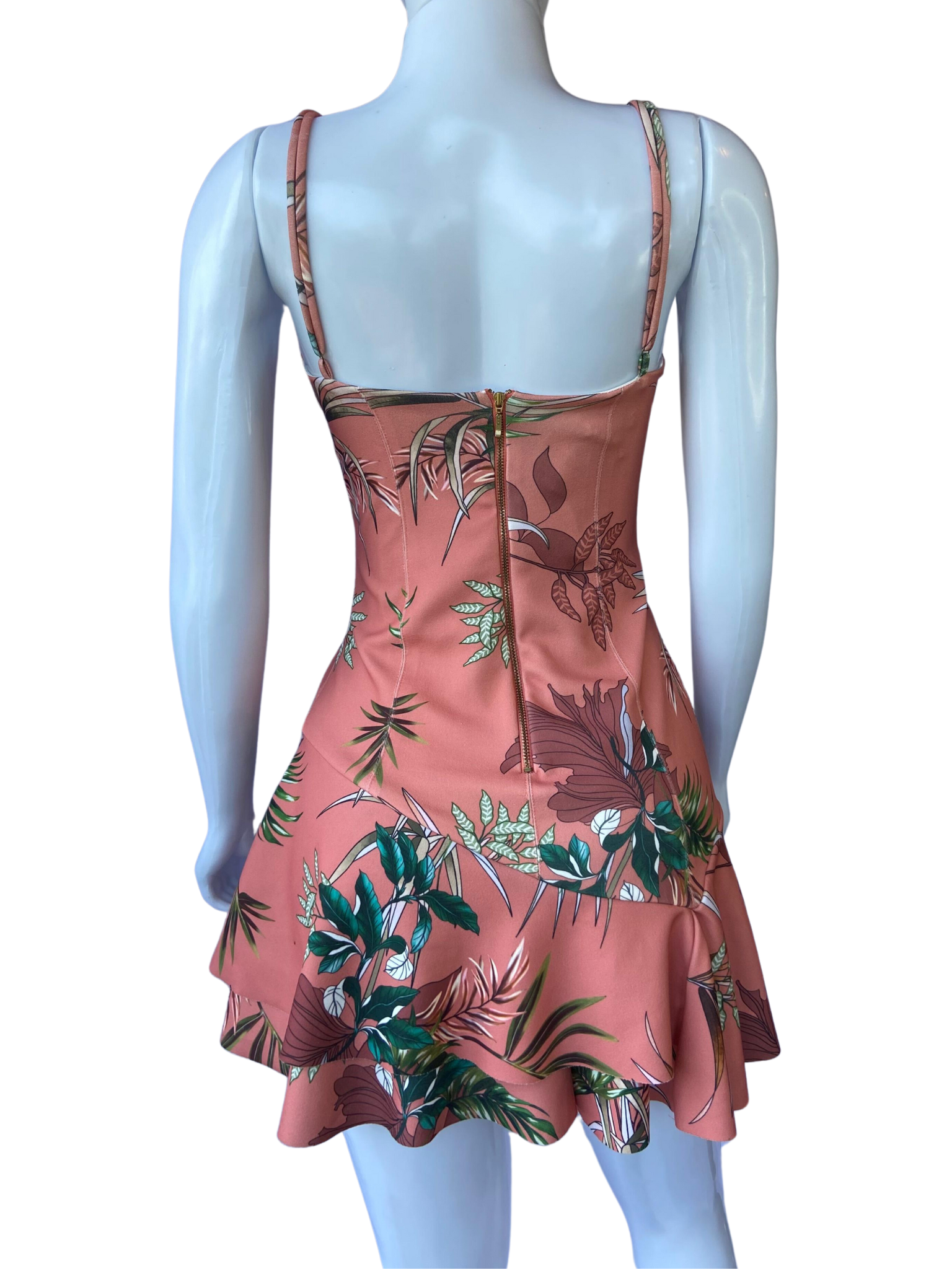 Macaquinho Ágatha Aro Busto Floral tamanho P