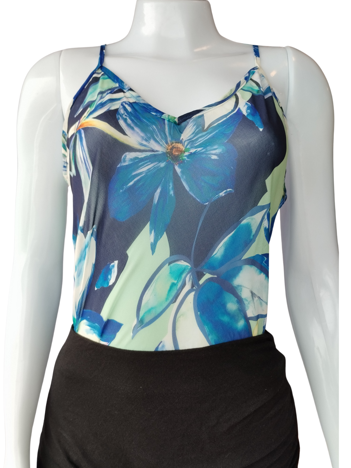 Blusa Agatha Floral Azul tamanho 42