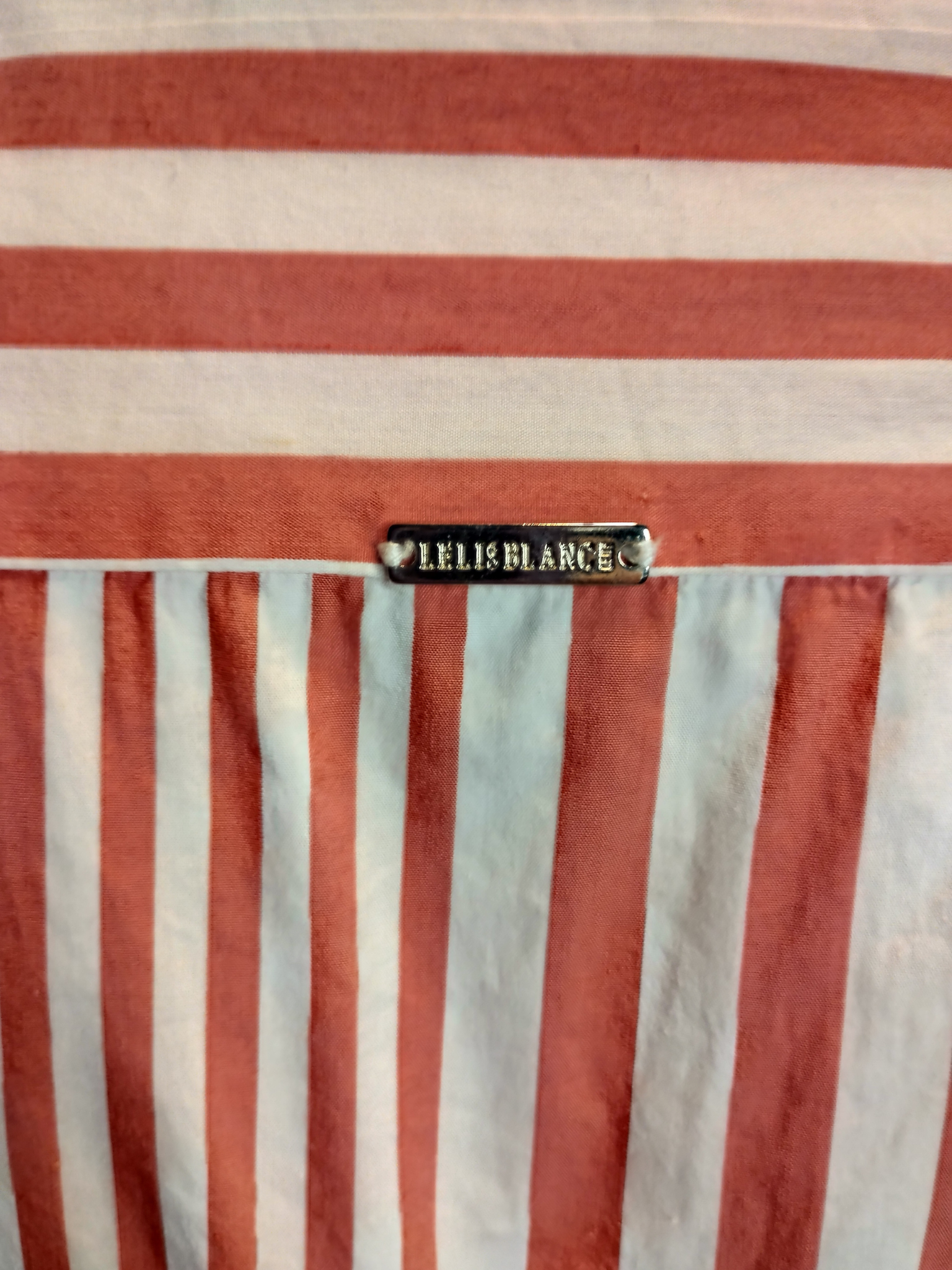 Vestido Le Lis Blanc Listrado Vermelho tamanho 38