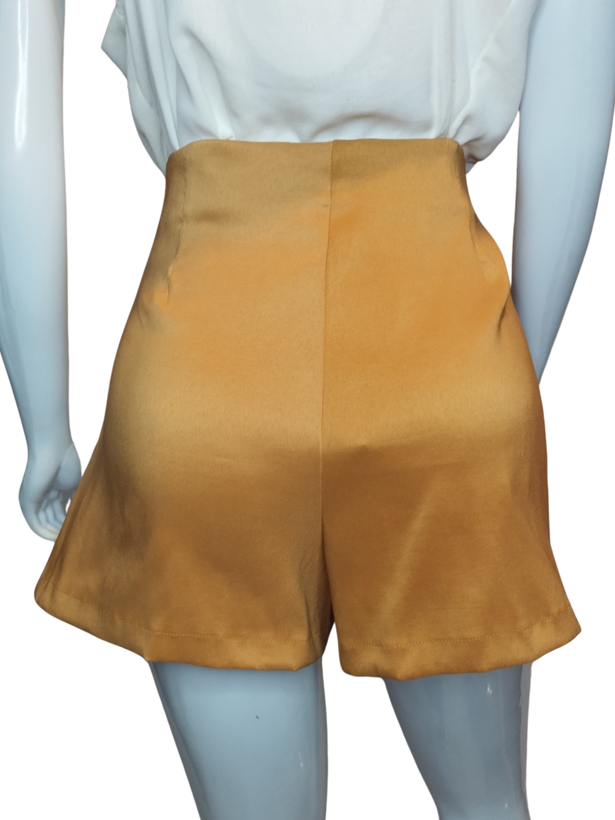 Short Saia Agatha Bengaline Bege tamanho 42