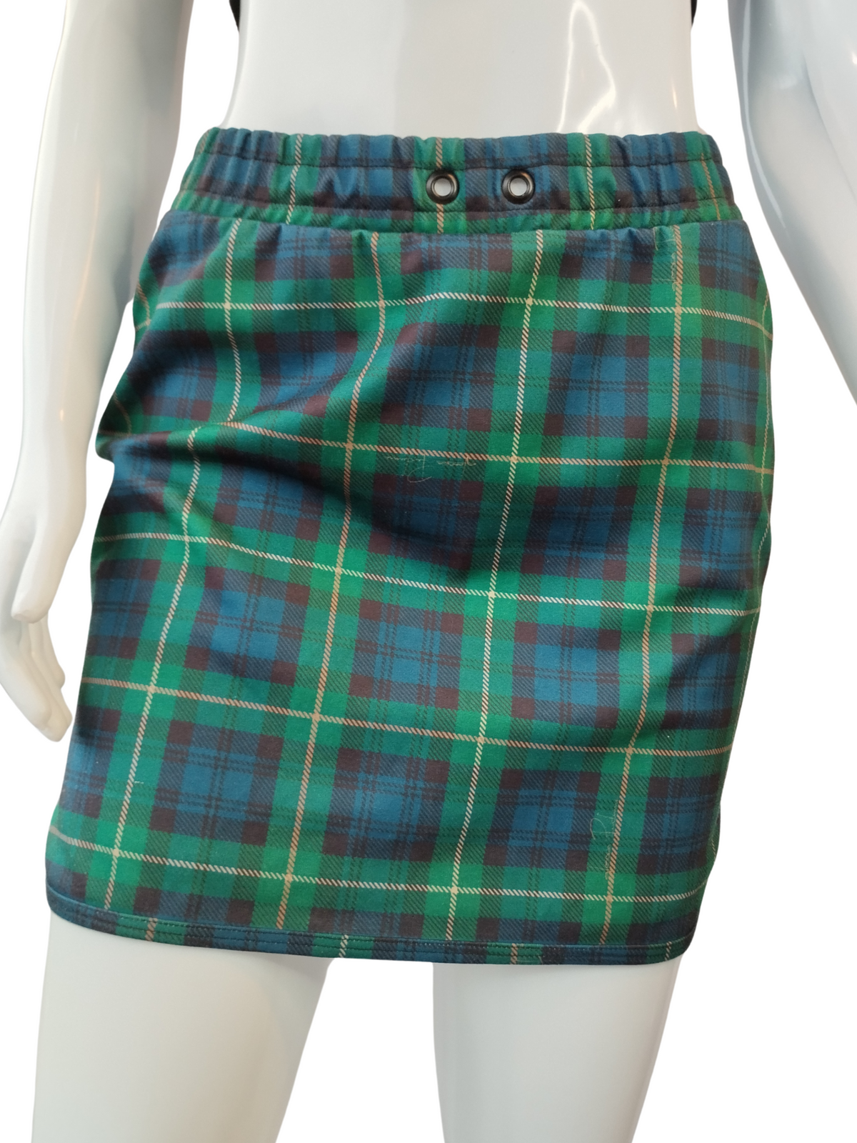 Saia Lança Perfume Xadrez Verde tamanho P