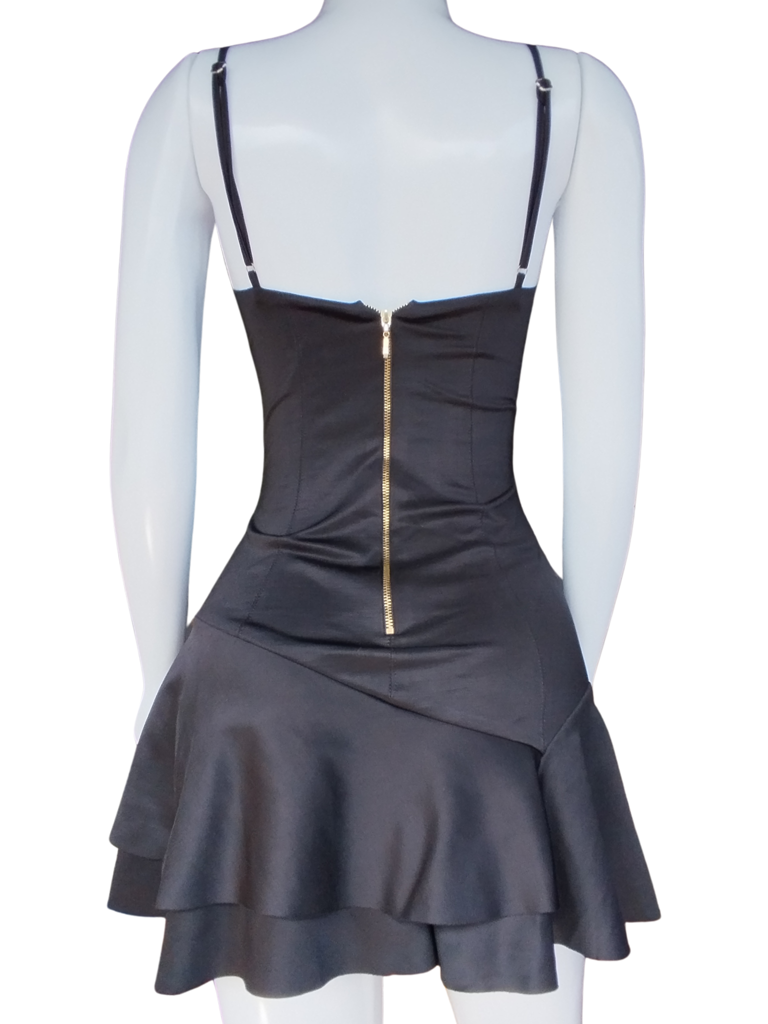 Macaquinho Agatha Arame Busto Preto tamanho PP