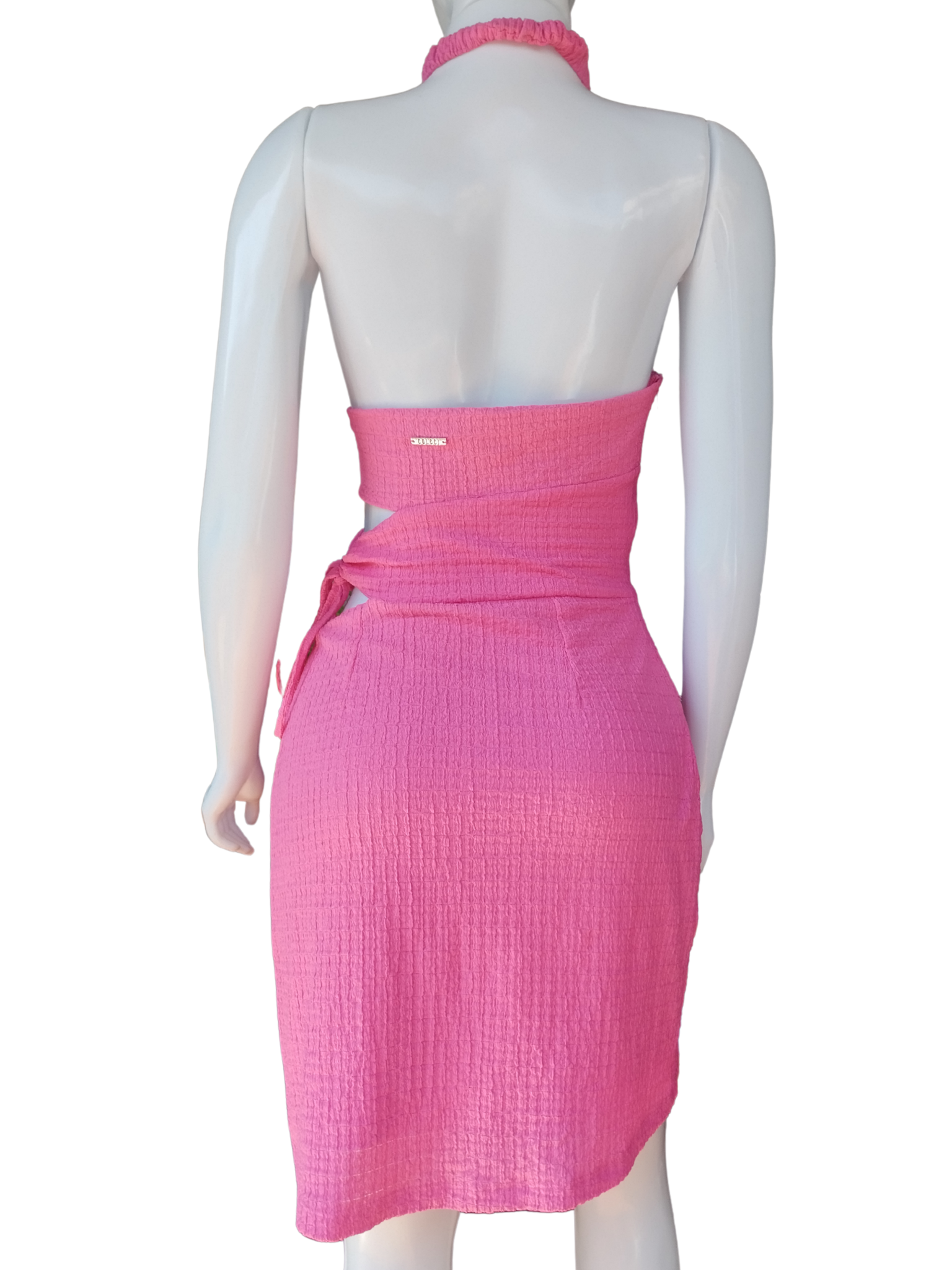 Vestido Assimétrico Colcci Rosa tamanho M