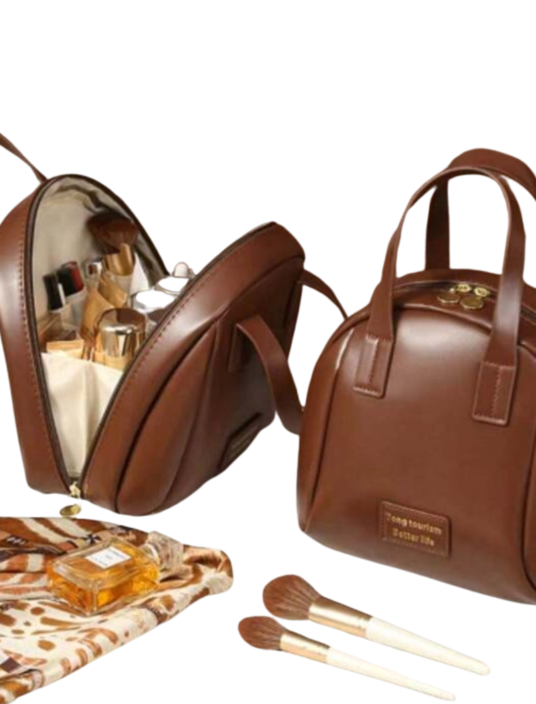 Bolsa Necessaire para Viagem Caramelo