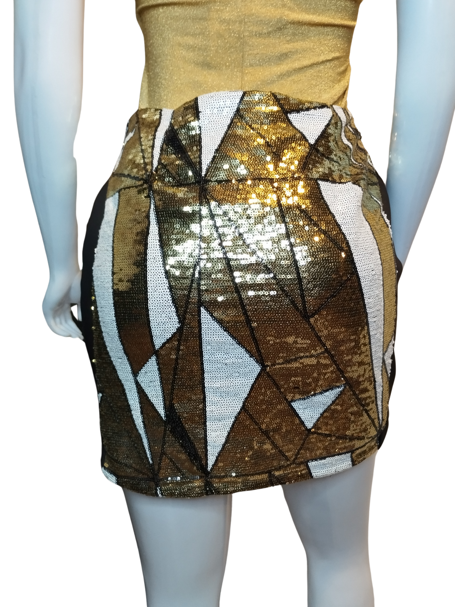 Saia Botswana Brilho Assimétrico tamanho P