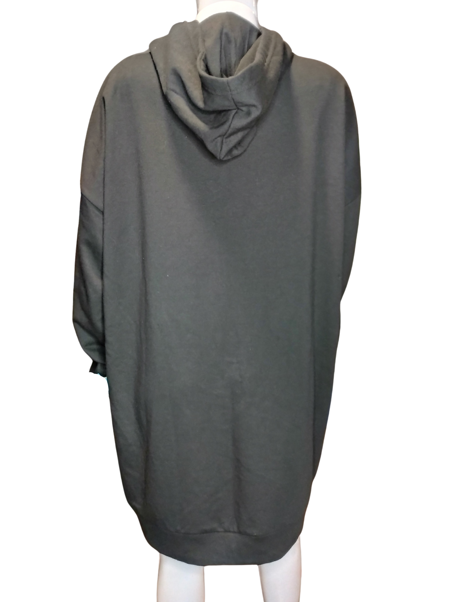 Vestido Moletom Capuz Awesome Preto tamanho GG