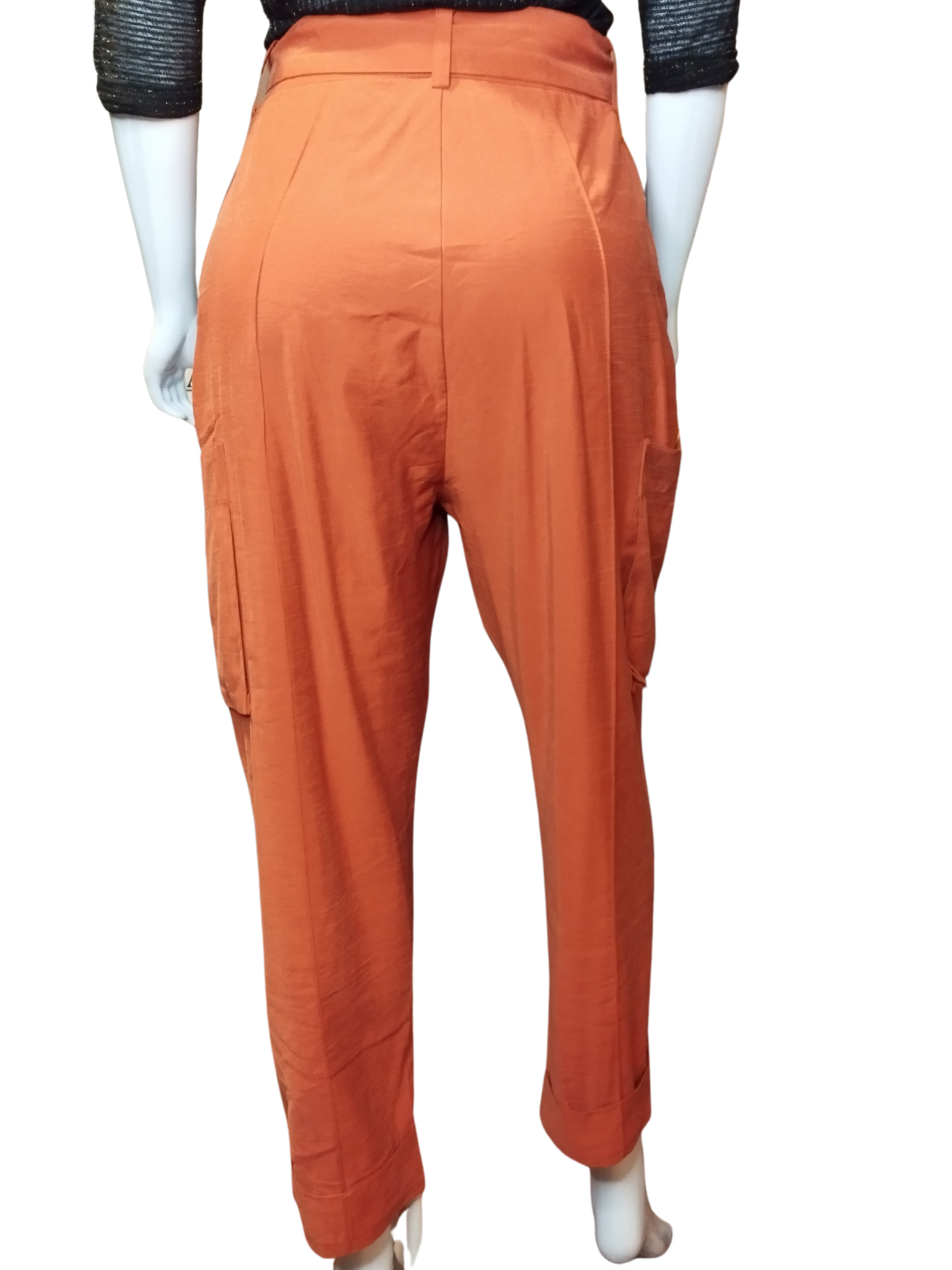Calça Cargo Social com Cinto Terracota tamanho 36