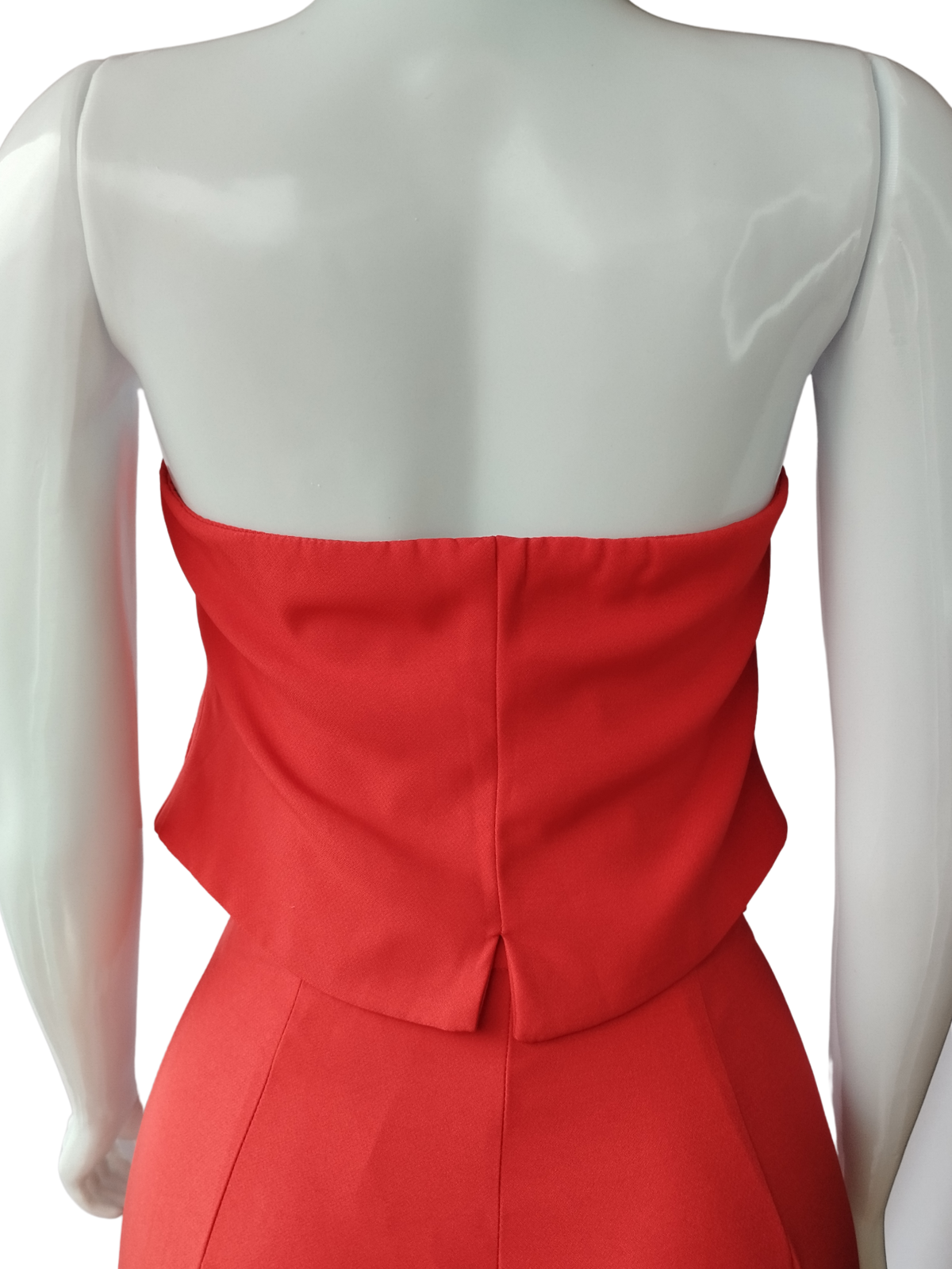 Cropped Afghan Tomara que caia Vermelho tamanho P