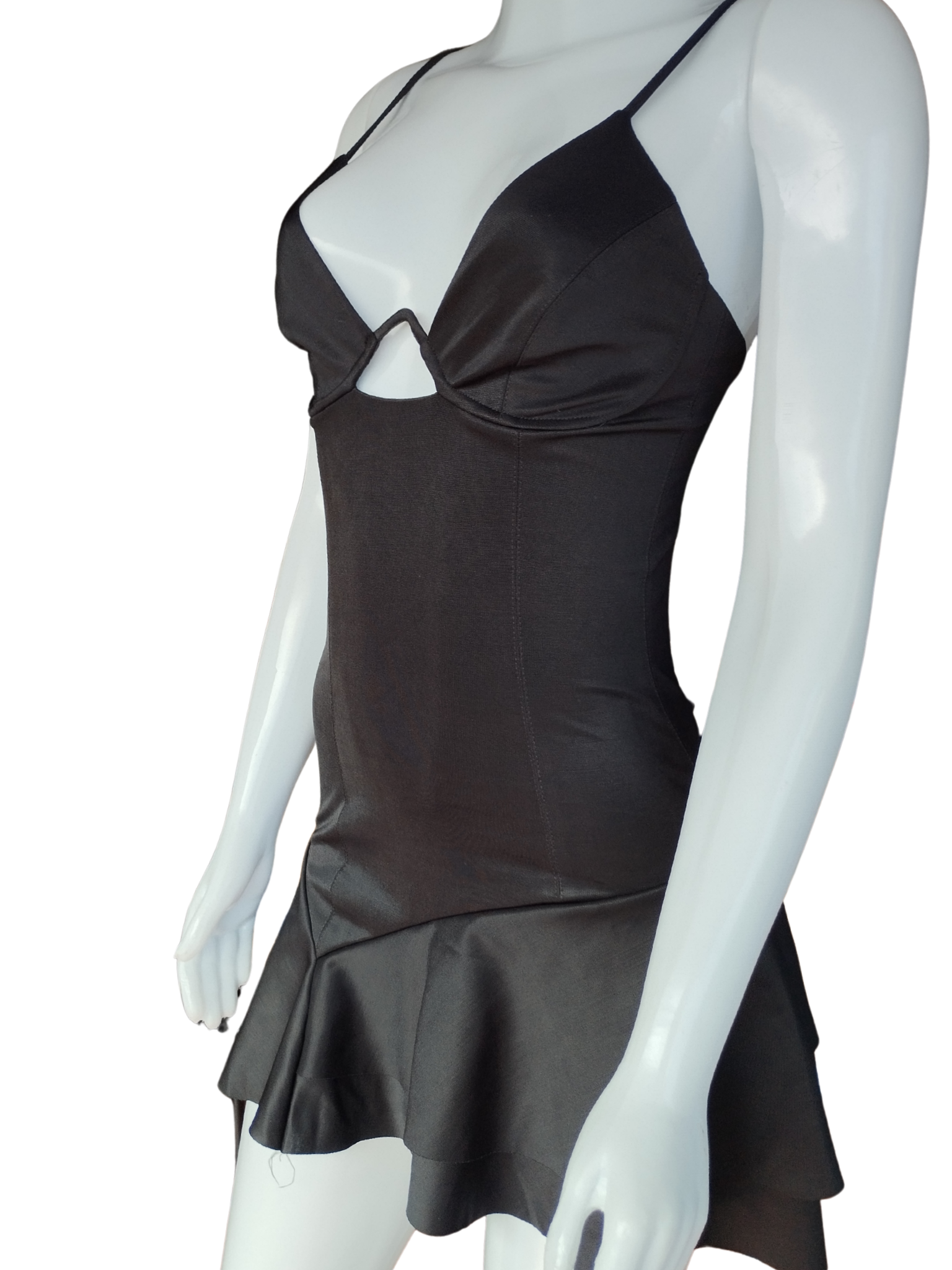 Macaquinho Agatha Arame Busto Preto tamanho PP