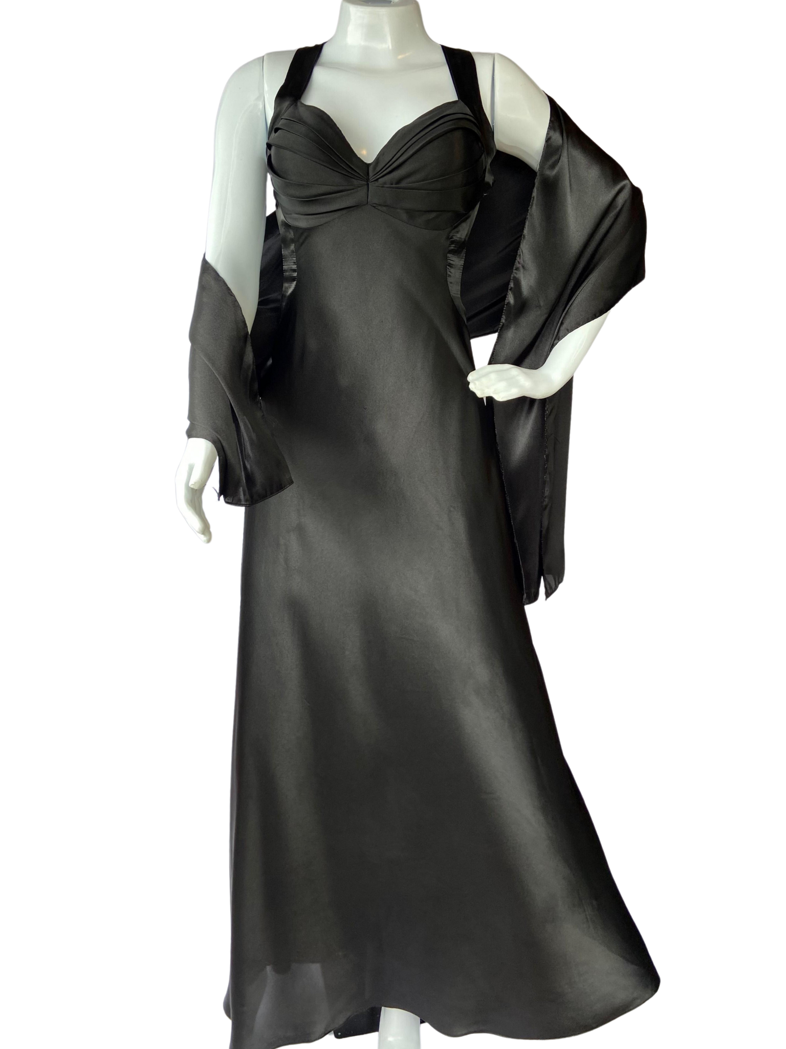 Vestido Festa Frente Única Preto tamanho M