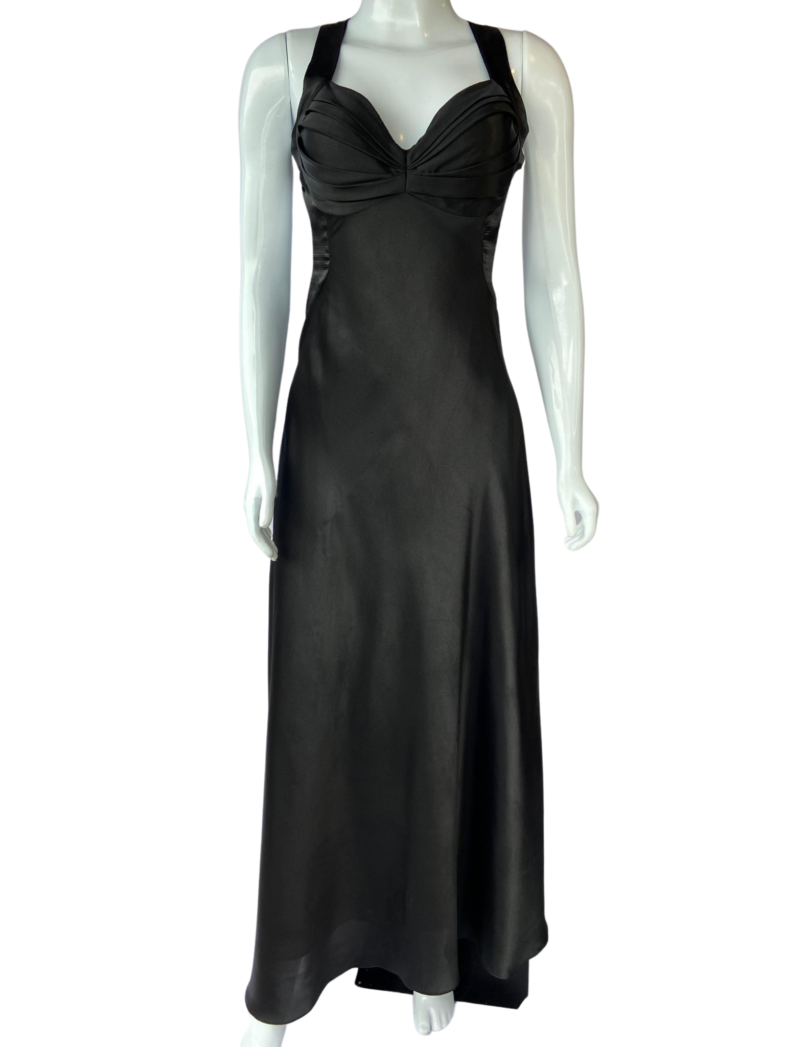 Vestido Festa Frente Única Preto tamanho M