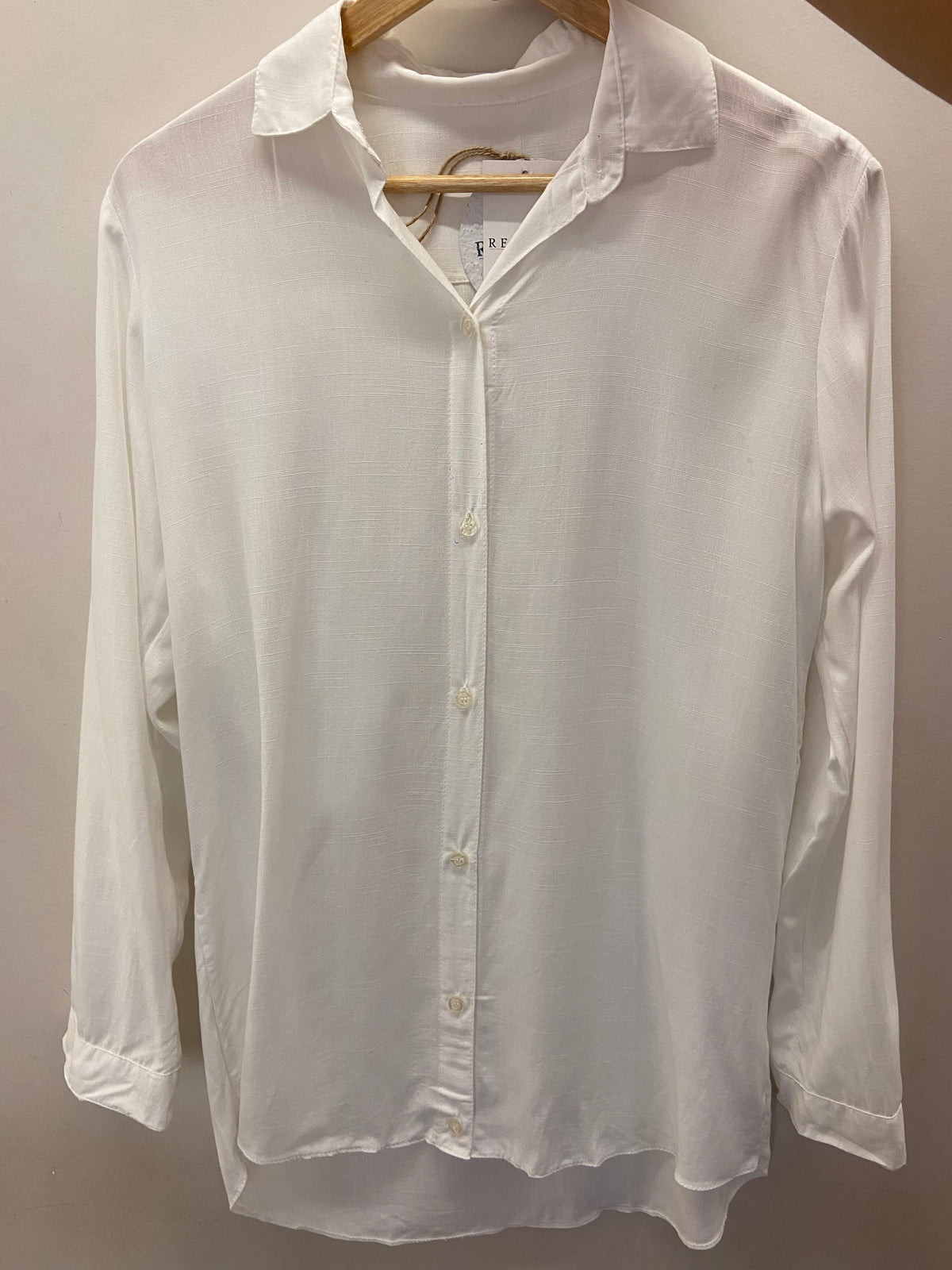 Camisa Alongada Grumari Branco Tamanho M