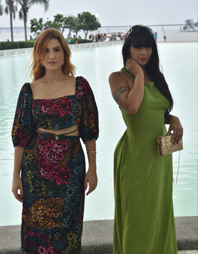 Vestido Afghan Longo Alça Elástico Verde tamanho G