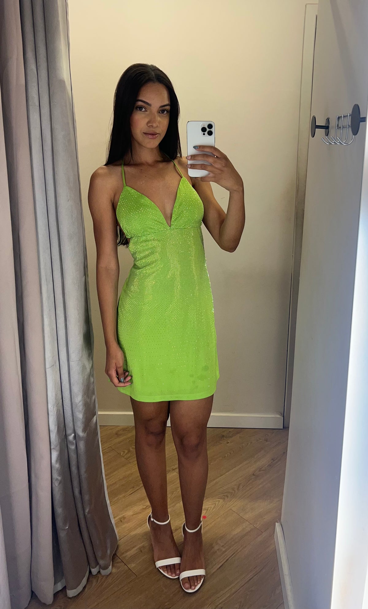 Vestido Carmen Steffens Strass Tamanho P