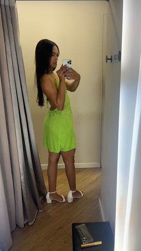 Vestido Carmen Steffens Strass Tamanho P