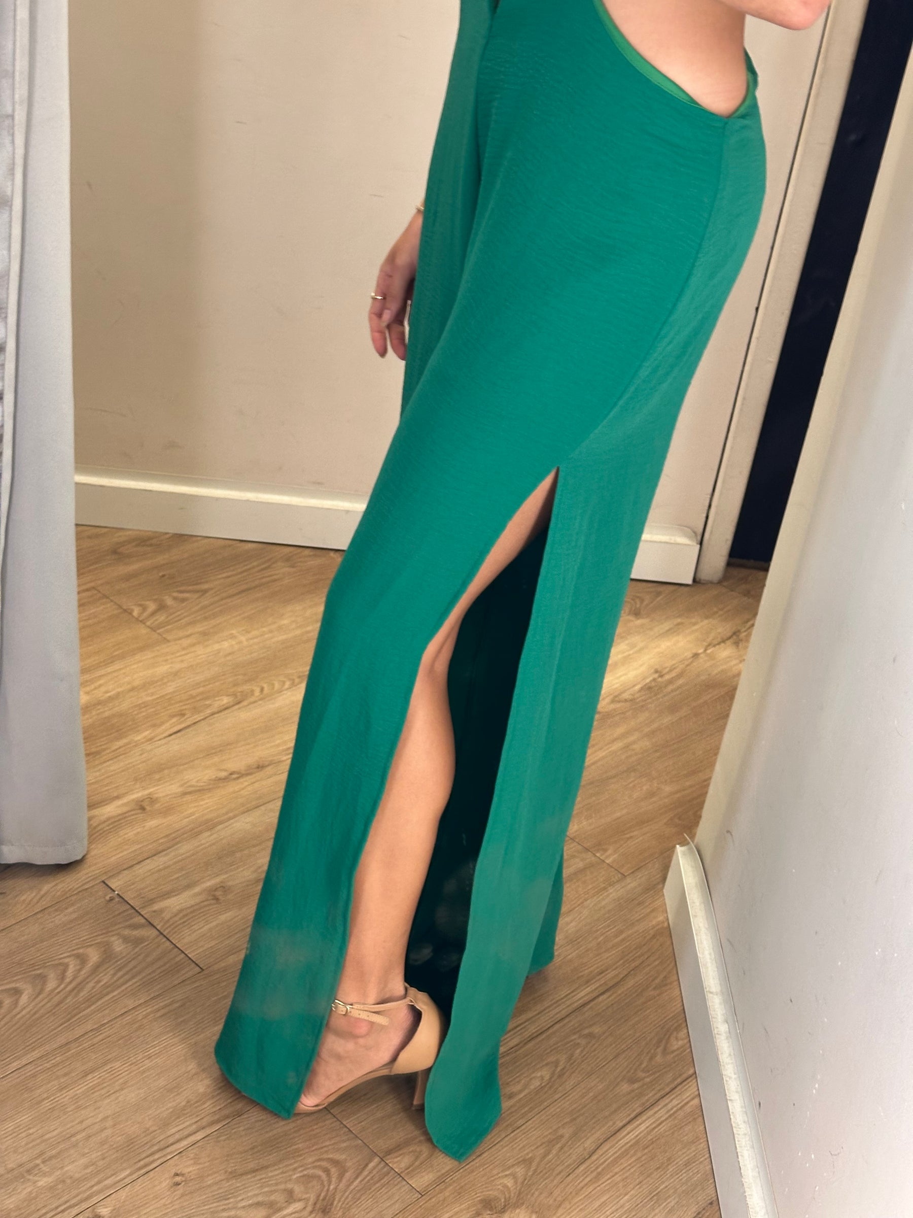 Macacão Nanakarana Fenda Lateral Verde tamanho P