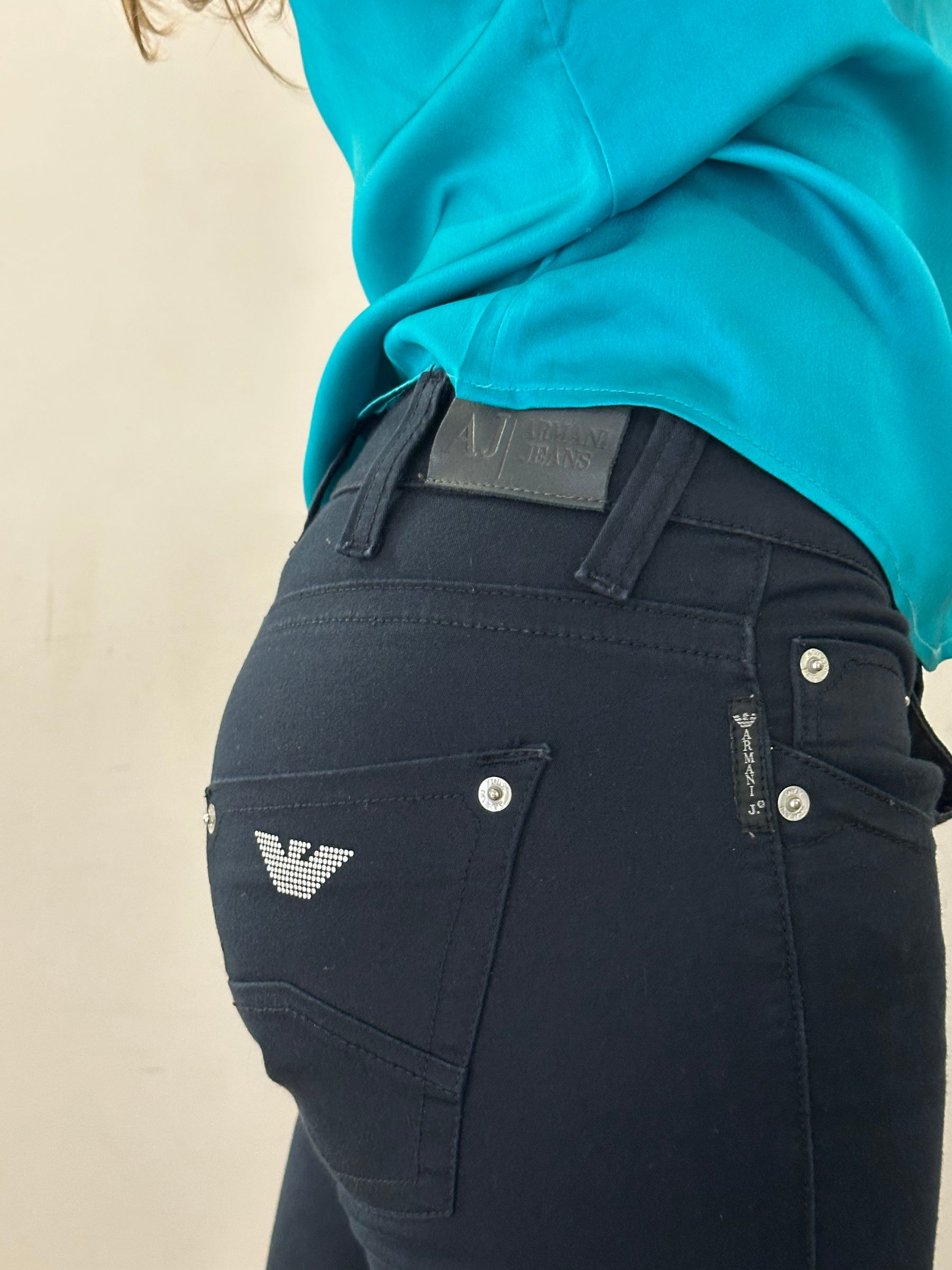 Calça Armani Jeans Preto Tamanho 38