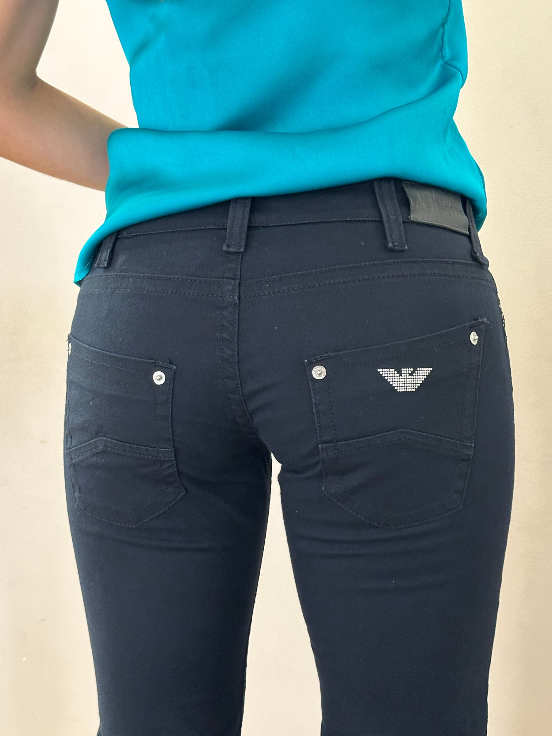 Calça Armani Jeans Preto Tamanho 38