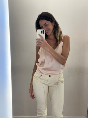 Calça Roberto Cavalli Jeans Creme tam 36