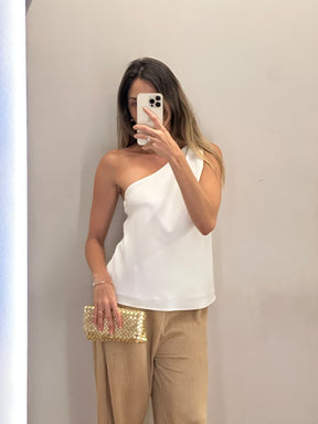 Blusa Fivela Ombro Branco Tam P