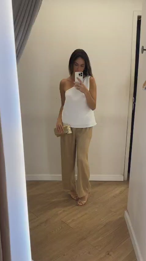 Blusa Fivela Ombro Branco Tam P