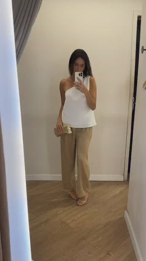 Blusa Fivela Ombro Branco Tam P