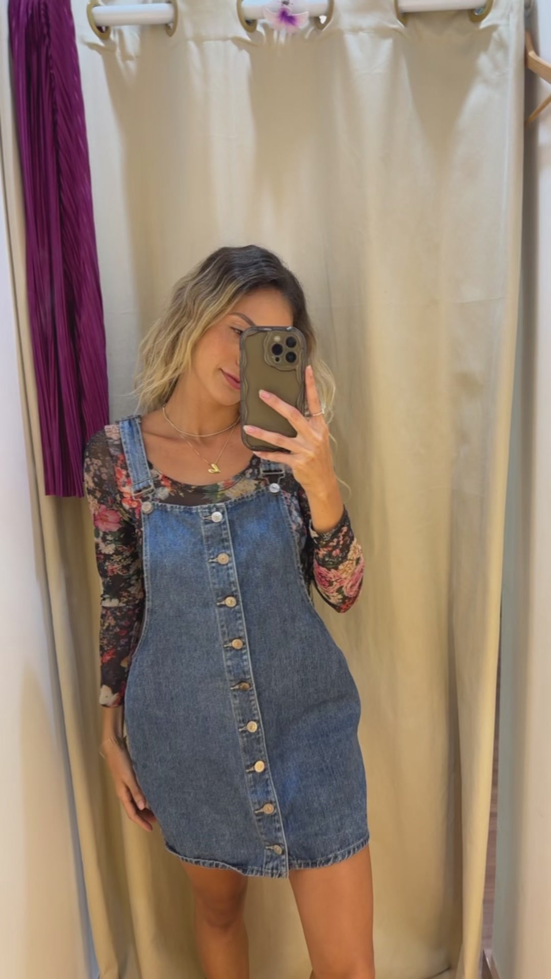 Body Tule Manga Longa Floral tamanho P