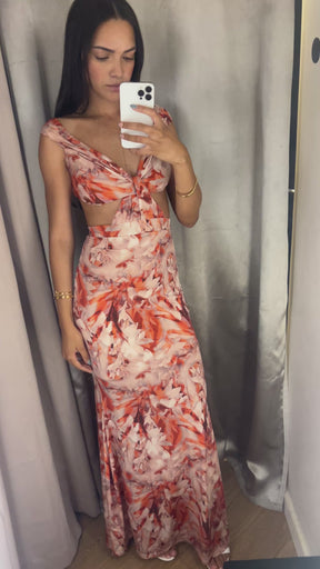 Vestido Agatha Longo Floral tamanho G